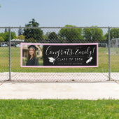 BLK & PINK 2026 | Graduation Banner with Photo 横断幕 (インサイチュ)