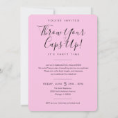 BLK & PINK 2026 | Graduation Invite with Photo 招待状 (裏面)