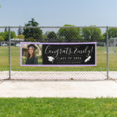 BLK & PURPLE 2026 | Graduation Banner with Photo 横断幕 (インサイチュ)