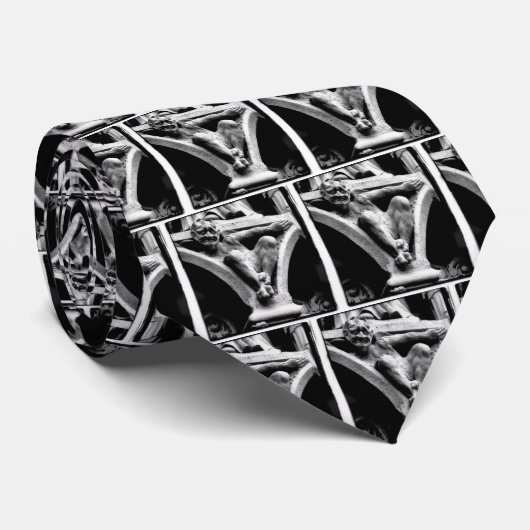 BLK/WHTガルゴイエルタイ ネクタイ (ロール)