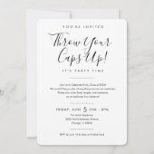 BLK & WHT 2026 | Graduation Invite with Photo 招待状 (裏面)