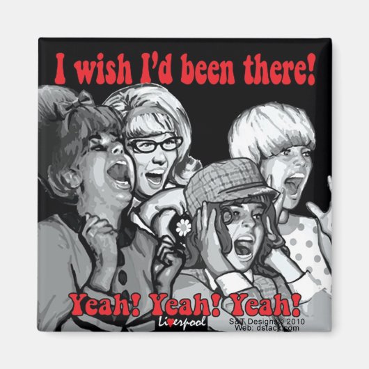 blk_wht_scream_wish マグネット (正面)