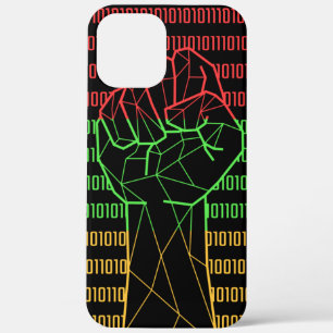 BLMのオタクのためのブラックパワーフィスト iPhone 12 PRO MAX ケース