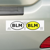 BLMの教育楕円形かwindowstickers バンパーステッカー (車上)