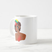 BLM黒人女性の涙マグカップ コーヒーマグカップ (正面左)