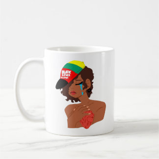 BLM黒人女性の涙マグカップ コーヒーマグカップ