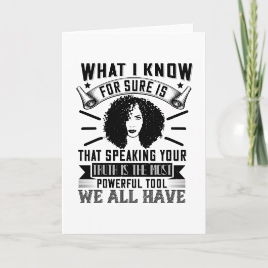 BLM – あなたの話真実は強力である カード (正面)