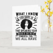 BLM – あなたの話真実は強力である カード (黄色い花)