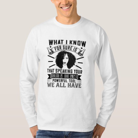 BLM – あなたの話真実は強力である Tシャツ (正面)