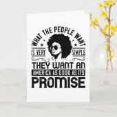 BLM – アメリカは約束を守る カード (黄色い花)