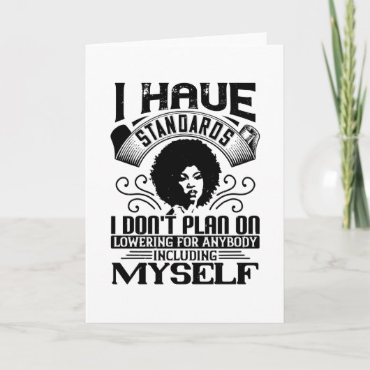 BLM – 基準を決して下げないこと カード (正面)