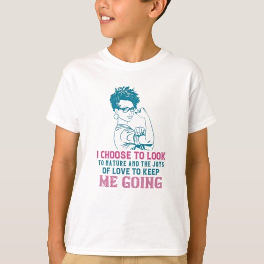 BLM – 愛と自然保行く Tシャツ (正面)