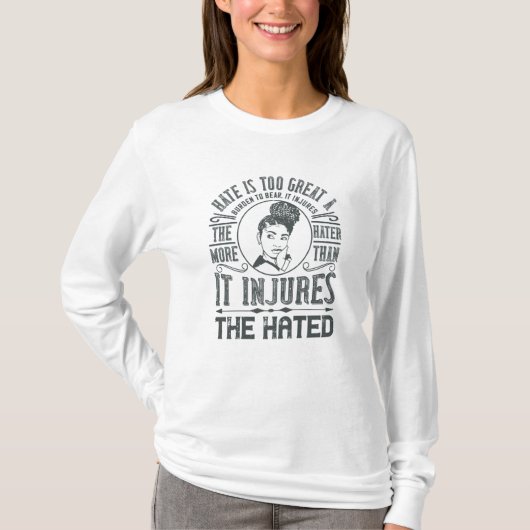BLM – 憎しみは素晴らし負担に過ぎる Tシャツ (正面)