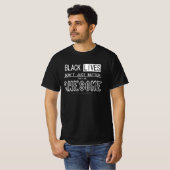 BLM Black Livesは重要ではな素晴らしい Tシャツ (正面フル)