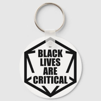 BLM Black Lives are Critical [B&W] キーホルダー