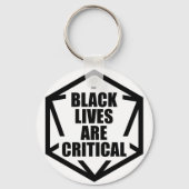 BLM Black Lives are Critical [B&W] キーホルダー (裏面)