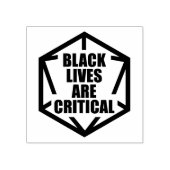 BLM Black Lives are Critical [B&W] ラバースタンプ (インプリント)