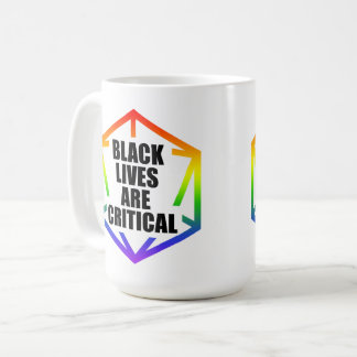 BLM Black Lives are Critical [LGBTQ+] コーヒーマグカップ