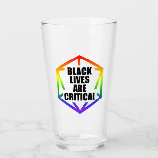BLM Black Lives are Critical [LGBTQ+] タンブラーグラス