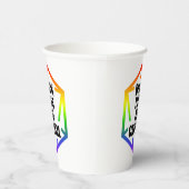 BLM Black Lives are Critical [LGBTQ+] 紙コップ (右)