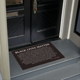 BLM Black Lives Matter doormat ドアマット