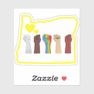 BLM + Equality – オレゴンのステッ澄んク シール