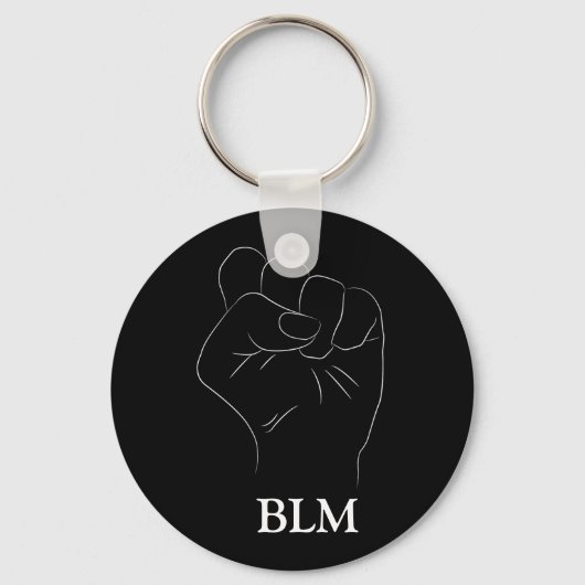 BLM Fist Black Lives Matter Repetivence キーホルダー (正面)
