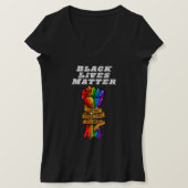 Blm lgbtプライド tシャツ (デザイン正面)