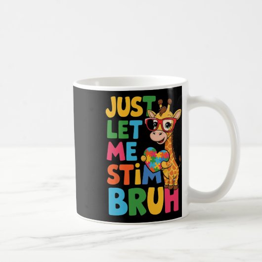Blo Boys Autistic Giraffe自閉症を修正する コーヒーマグカップ (右)