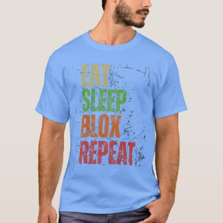 Blo Gamingee イート スリープ Blo リピート Robu 楽しい Tシャツ