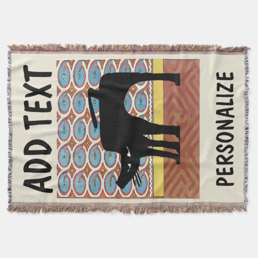 Bloack Cat、追加文字、 スローブランケット (正面)