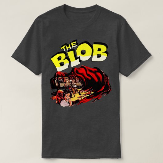 BLOBレトロカルトクラシックホラーファンアート Tシャツ (デザイン正面)