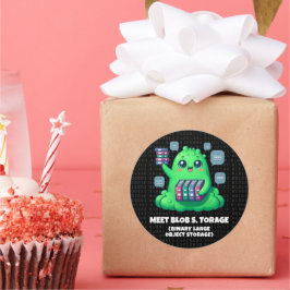 Blob S.おもしろいストレージ・バイナリのバックグラウンドを満たす ラウンドシール