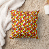 Blob Seamless Pattern Throw Pillow Home Decor クッション (ブランケット)