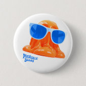 Blobbington Orange Button 缶バッジ (正面)