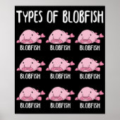 Blobfishおもしろいギフトガールズボーイズ水中のBlobfish ポスター (正面)