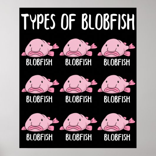 Blobfishおもしろいギフトガールズボーイズ水中のBlobfish ポスター (正面)