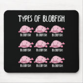 Blobfishおもしろいギフトガールズボーイズ水中のBlobfish マウスパッド (正面)