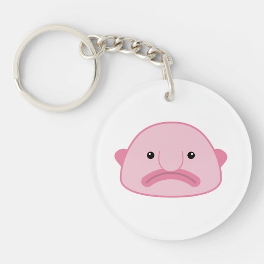 BlobfishのアクリルKeychain キーホルダー (正面)