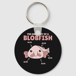 Blobfishの説明文の解剖学 キーホルダー