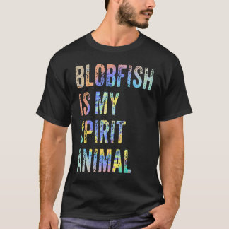 Blobfishは私の霊獣絞り染め Tシャツ