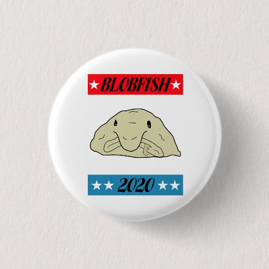 BlobFish 2020年のPin 缶バッジ (正面)