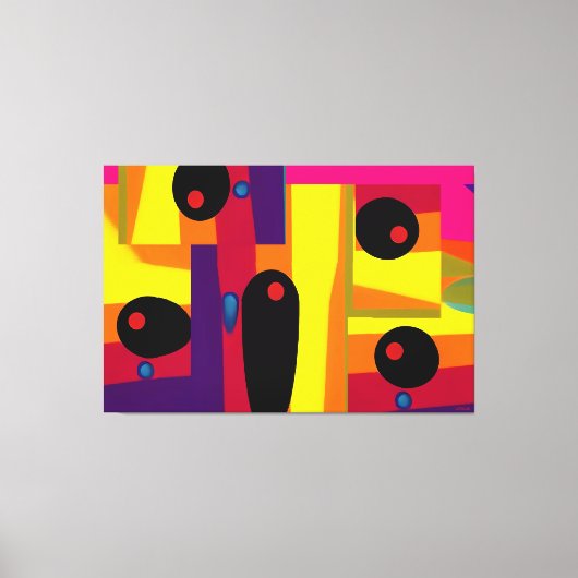 Blobula ケン・ゲージ アブストラクト・シュルレアリズム キャンバスプリント (正面)