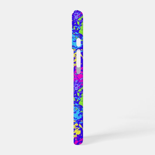 Blobules Under Glass iPhone 16ケース (左側面)