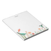 Bloc De Notasメモパーソナライズされた帳、水中の鳥 ノートパッド (アングル)