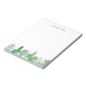 Bloc De Notasメモ帳サボテンの水色 ノートパッド (回転)