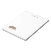 Bloc De Notas Hedgehogメモ帳、水の色hedgeho ノートパッド (回転)