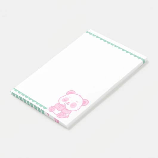 Bloc de Notas Notas Post-it® Panda Café ポストイット (アングル)