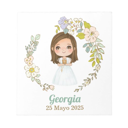 Bloc de notas Primera Comunión GEORGIA ノートパッド (正面)