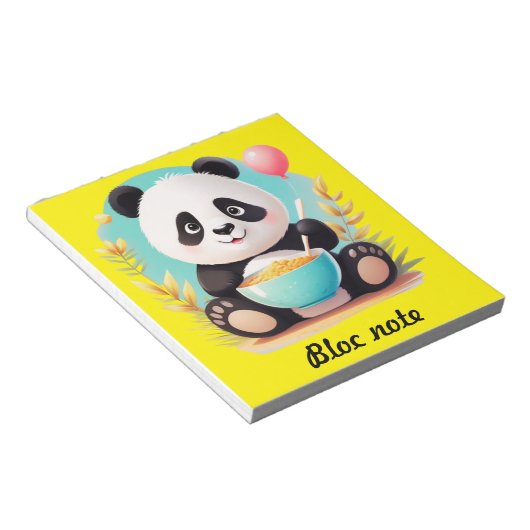 bloc note panda ノートパッド (アングル)